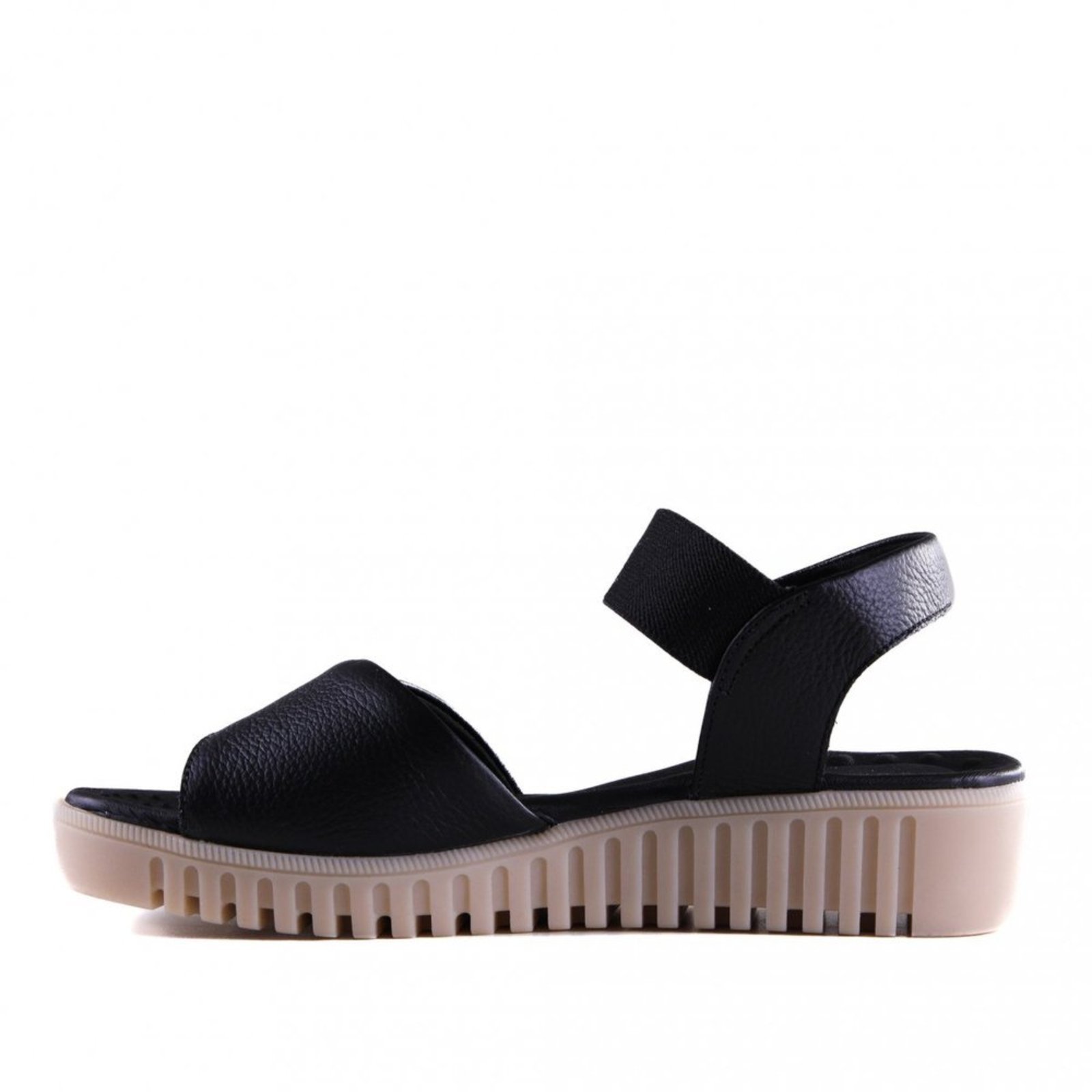 Vista 3 Sandália Rasteira Feminina Lia Line Comfort 234571813 Lia Line preto Lia Line preto