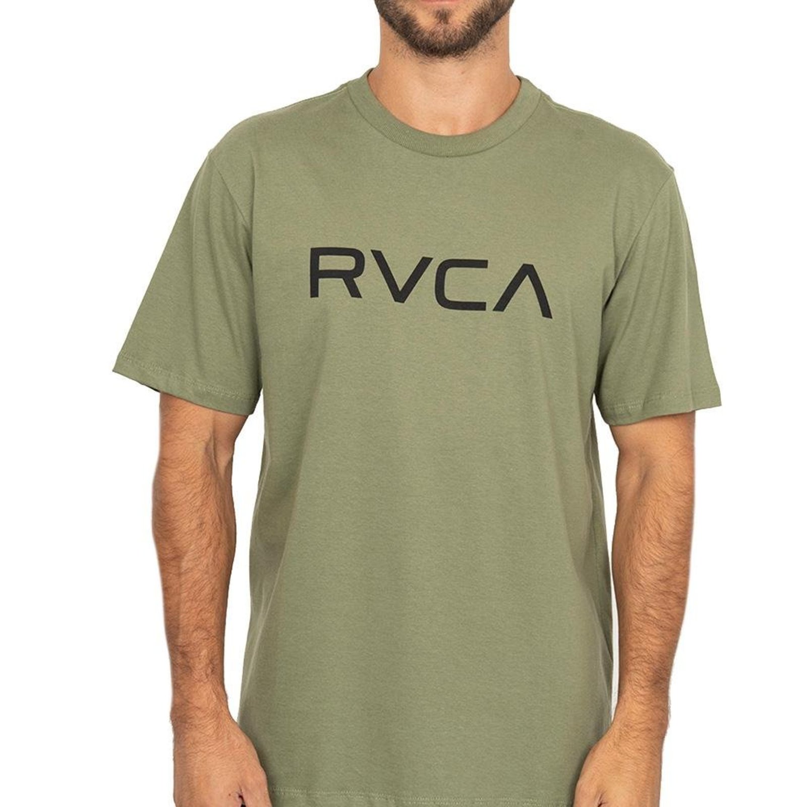Camiseta RVCA Big RVCA WT26 Masculina Verde Claro