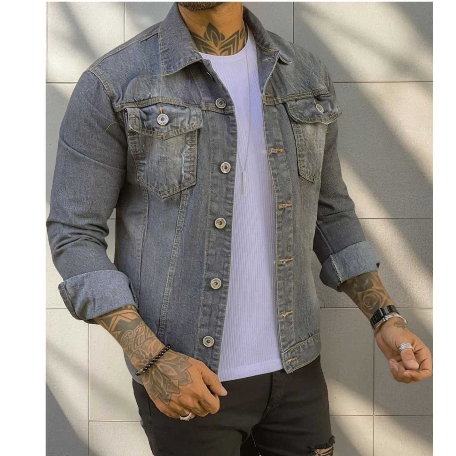 Jaqueta Masculina Alleppo Jeans Cronos