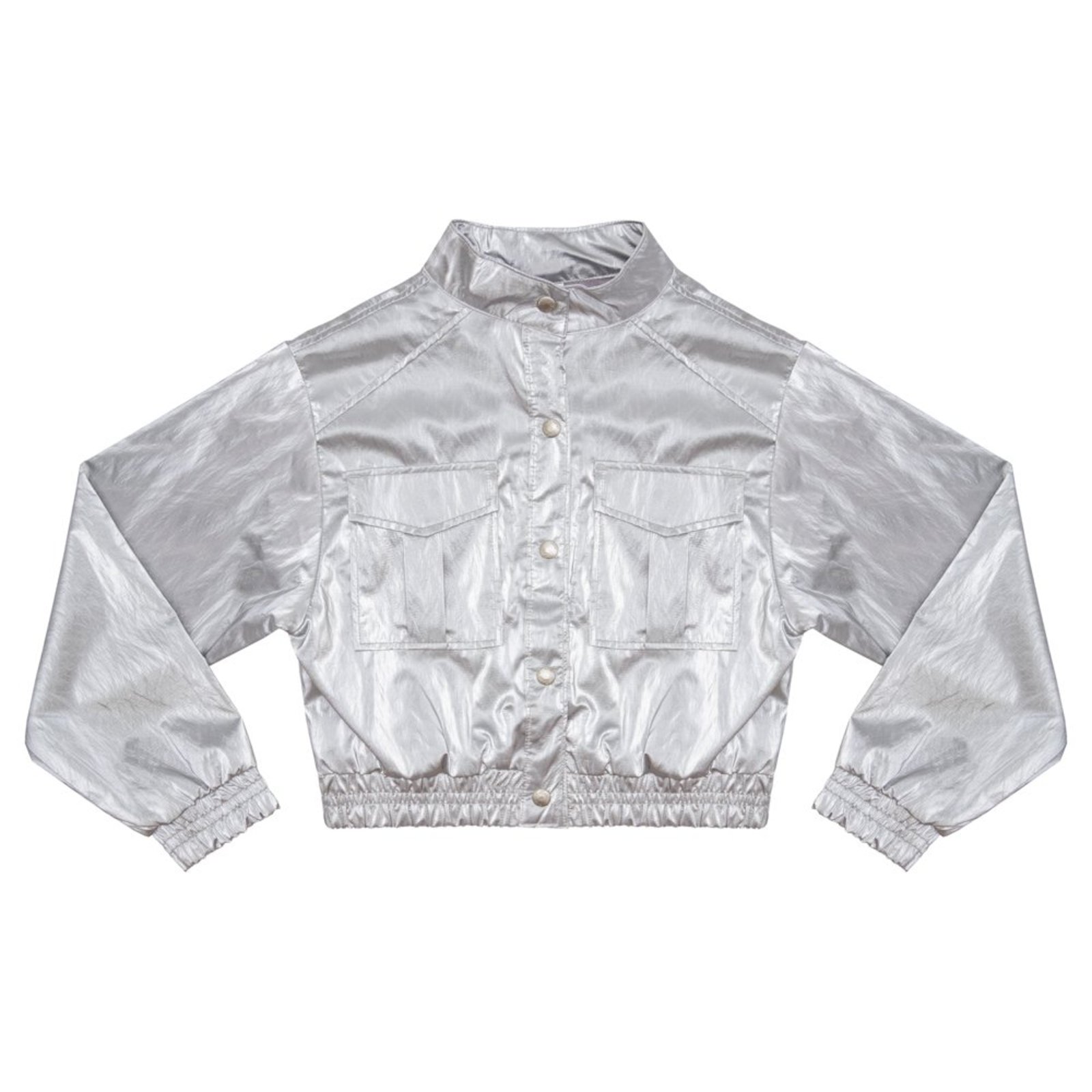 Infantil - Jaqueta Juvenil Look Jeans Metalizada