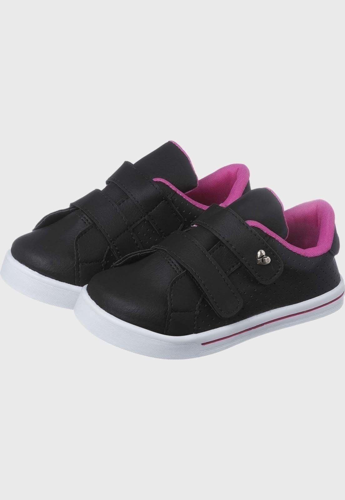 Infantil – Tênis Escolar Feminino tep Casual Preto