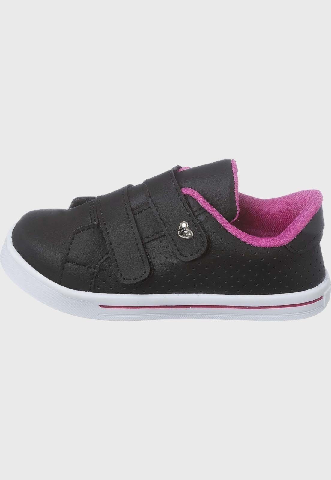 Vista 3 Infantil - Tênis Escolar Feminino tep Casual Kidstep preto Kidstep preto