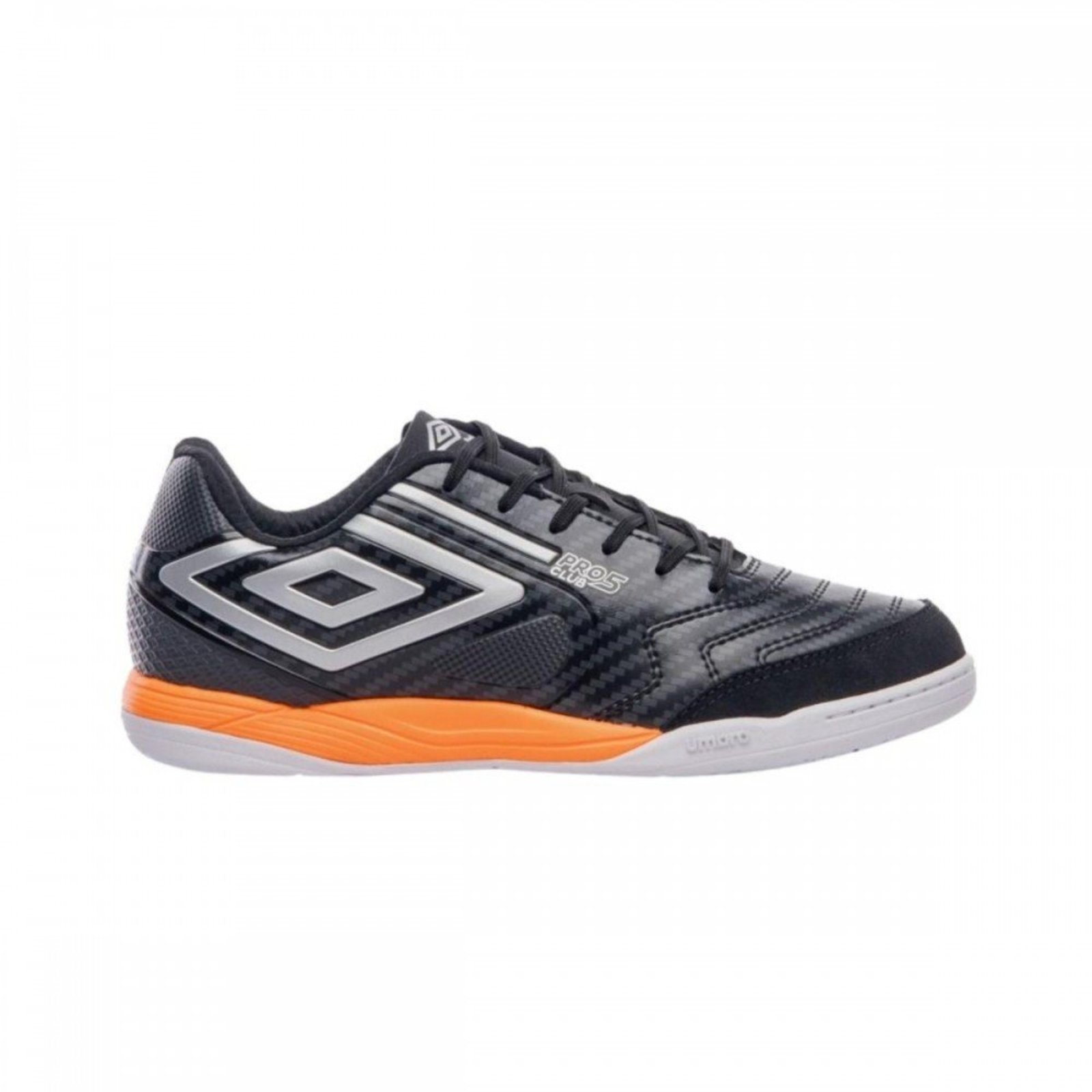 Chuteira Umbro Pro 5 Bump Club 186 Indoor Umbro Preto