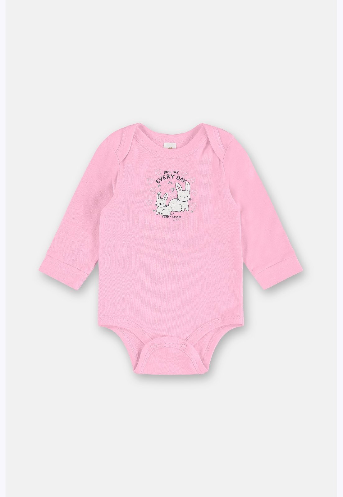 Infantil - Body Para Menina Manga Longa Up Baby Branco