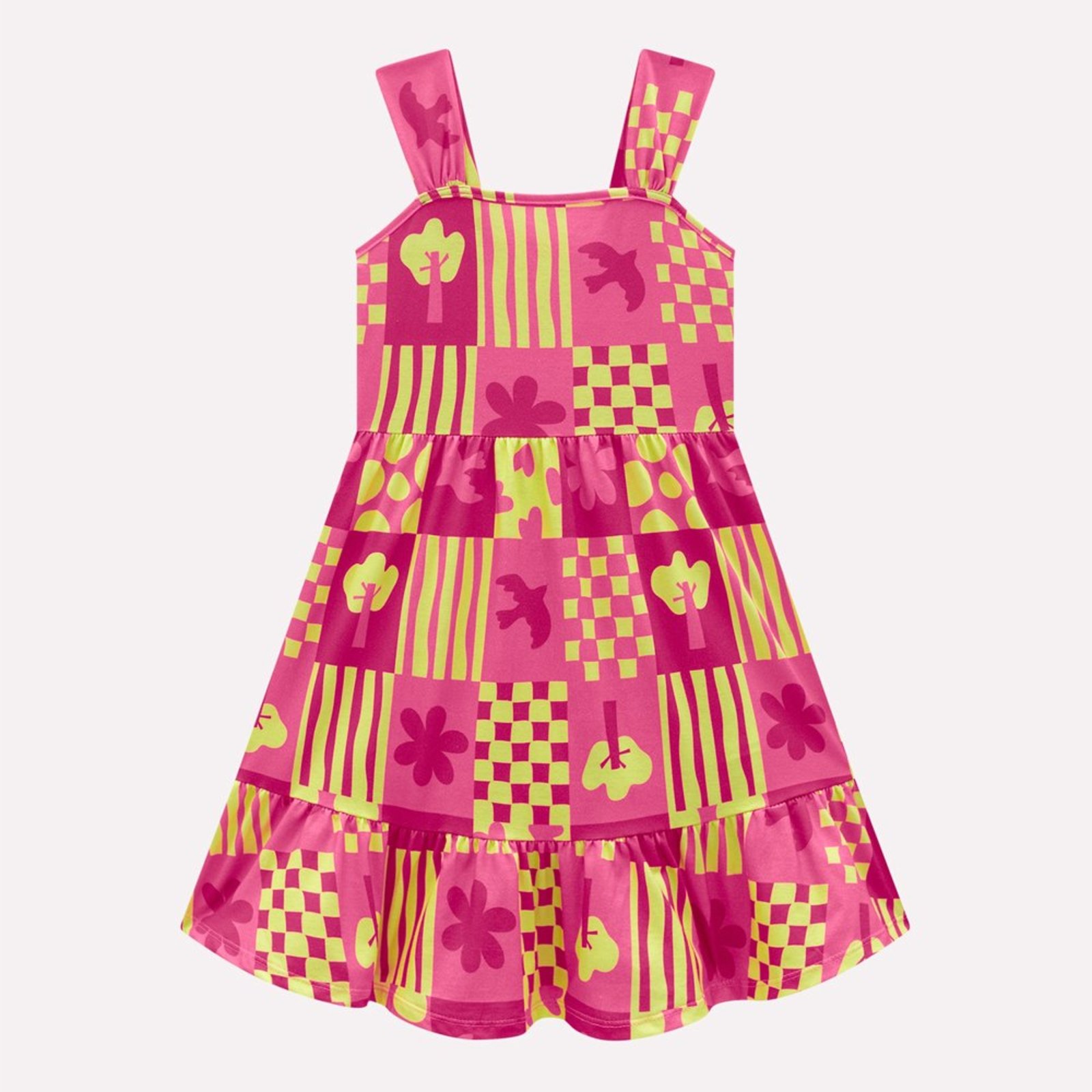 Infantil - Vestido Menina Estampado Kyly