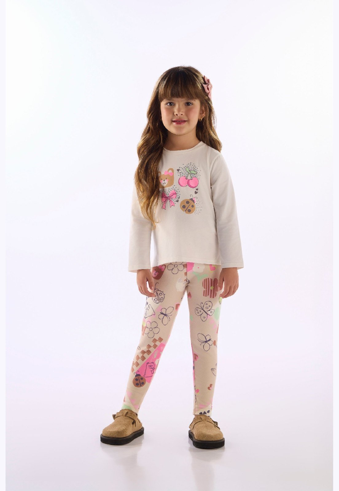 Infantil - Blusa Menina Cotton Strass Up Baby Branco