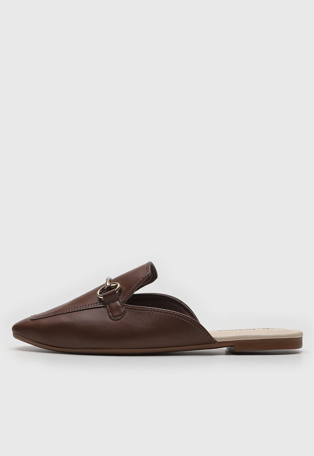 Mocassim Mule cê Bridão Marrom