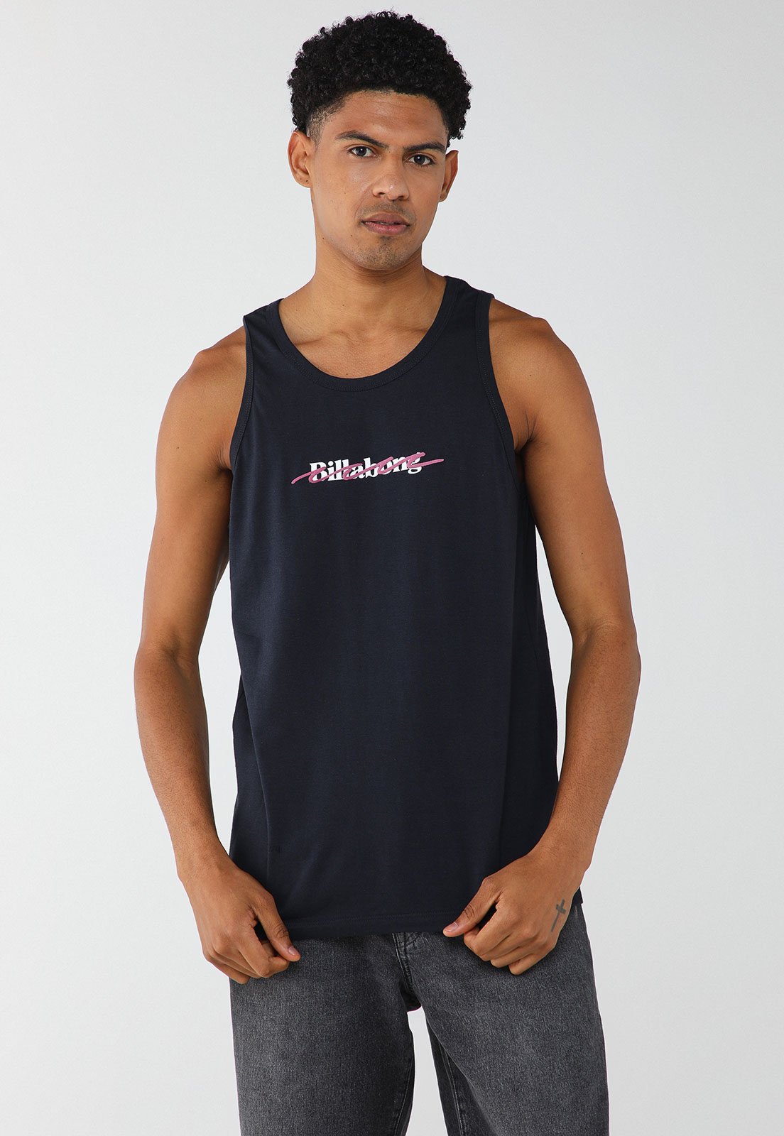 Regata Masculina Billabong Tripple Up Preta