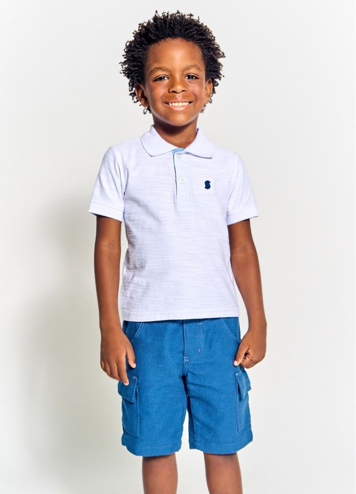 Infantil – ALPHABETO Polo Menino Basiquinho – Tam. 2 a 12 anos – Vermelho