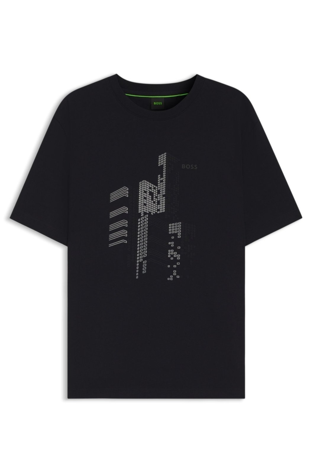 Camiseta De Ajuste Descontraído Em Algodão Com Estampa