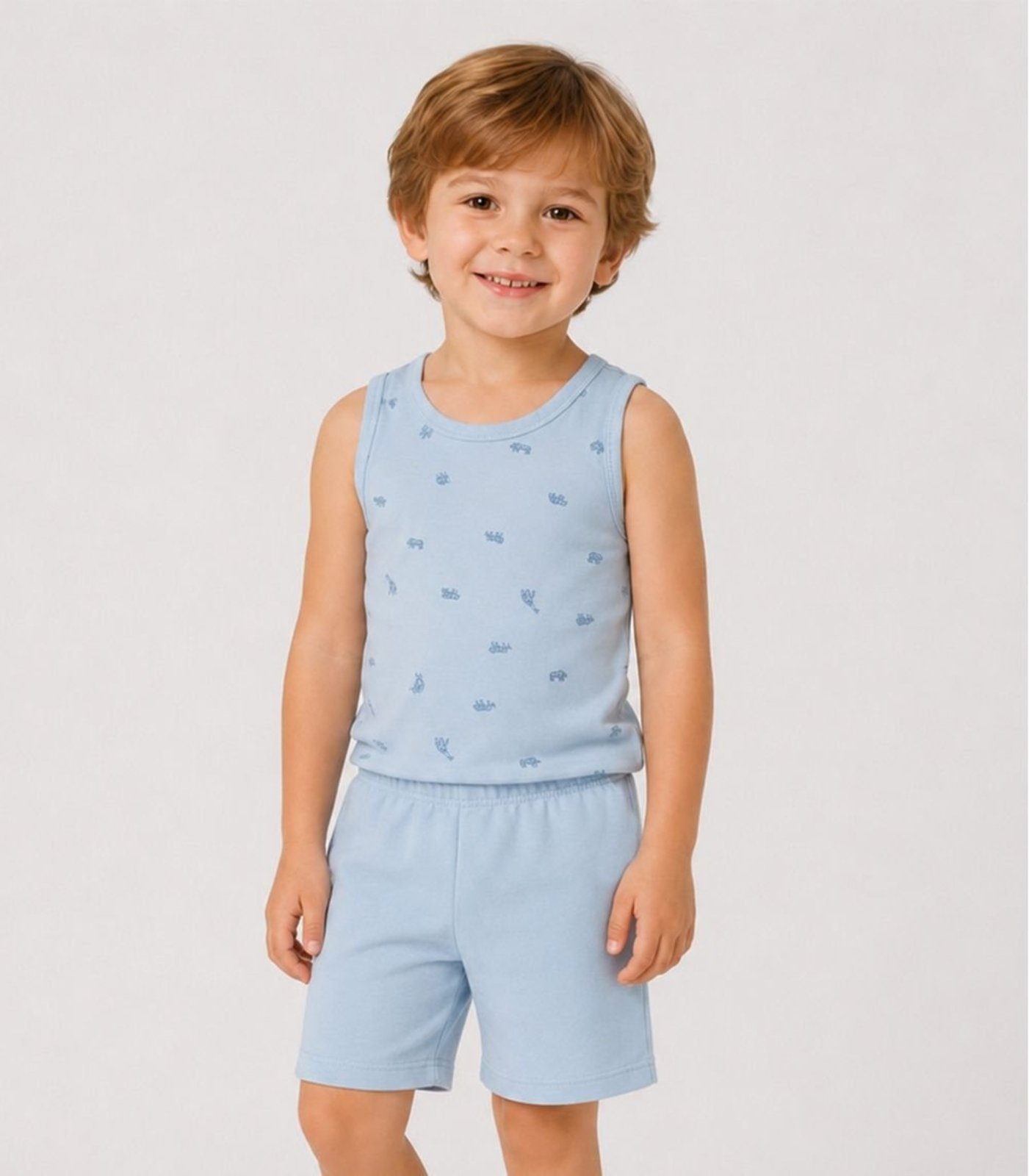 Infantil - Conjunto Machão e Bermuda Select Azul