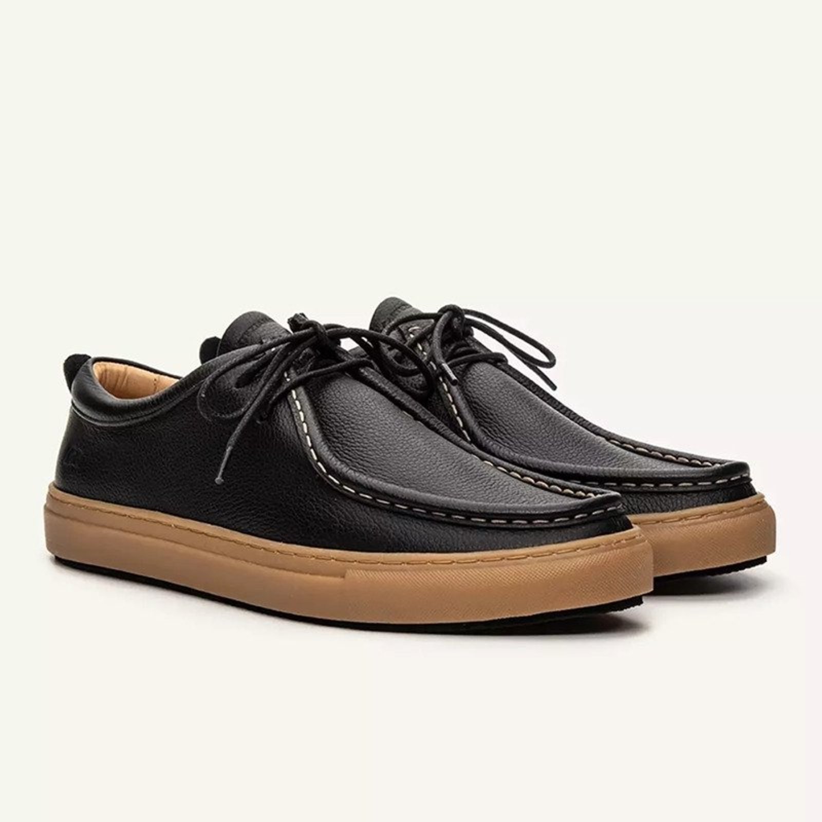 Dockside Masculino Couro Floater Preto - Barracuda