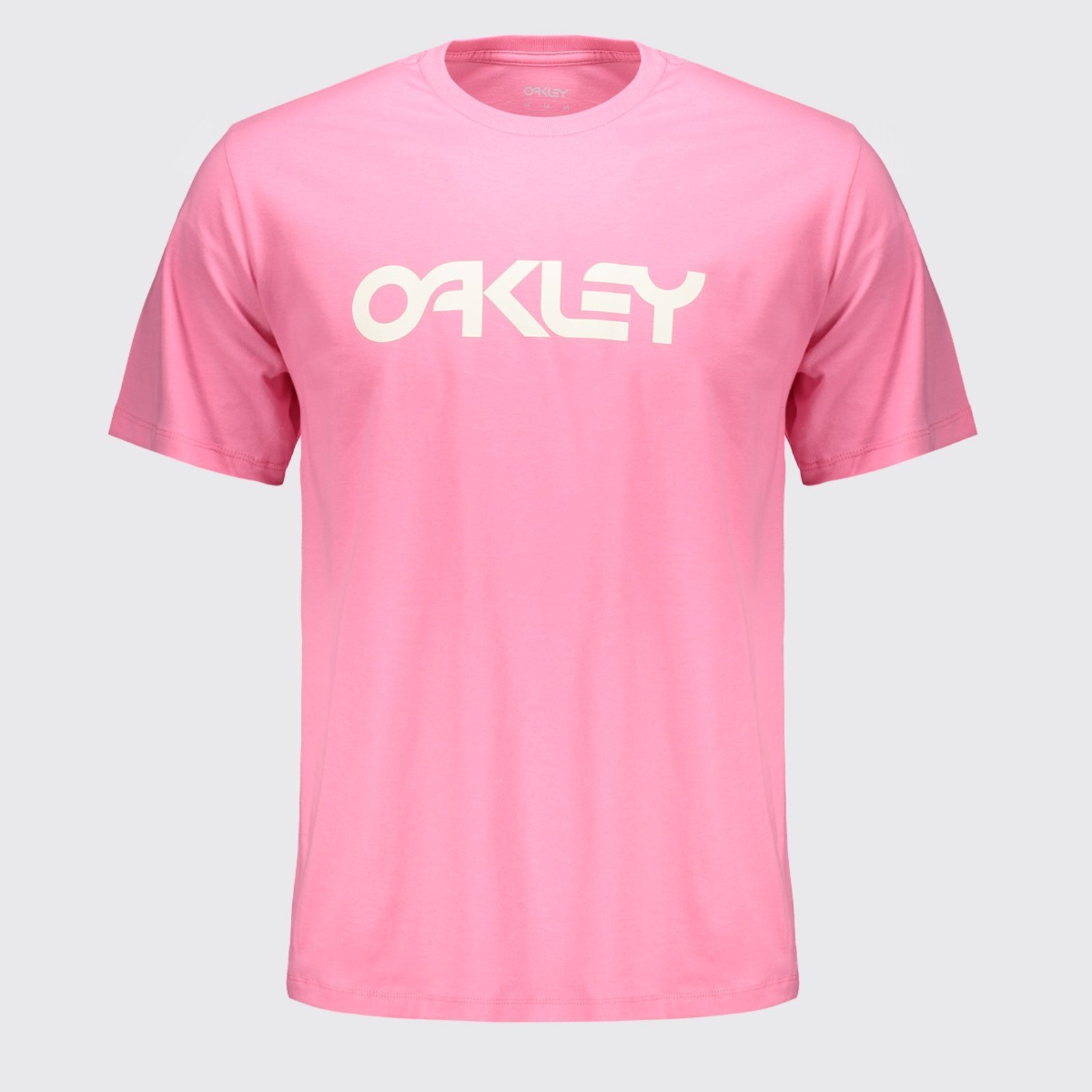 Camiseta Oakley Mark II SS Rosa e Branca