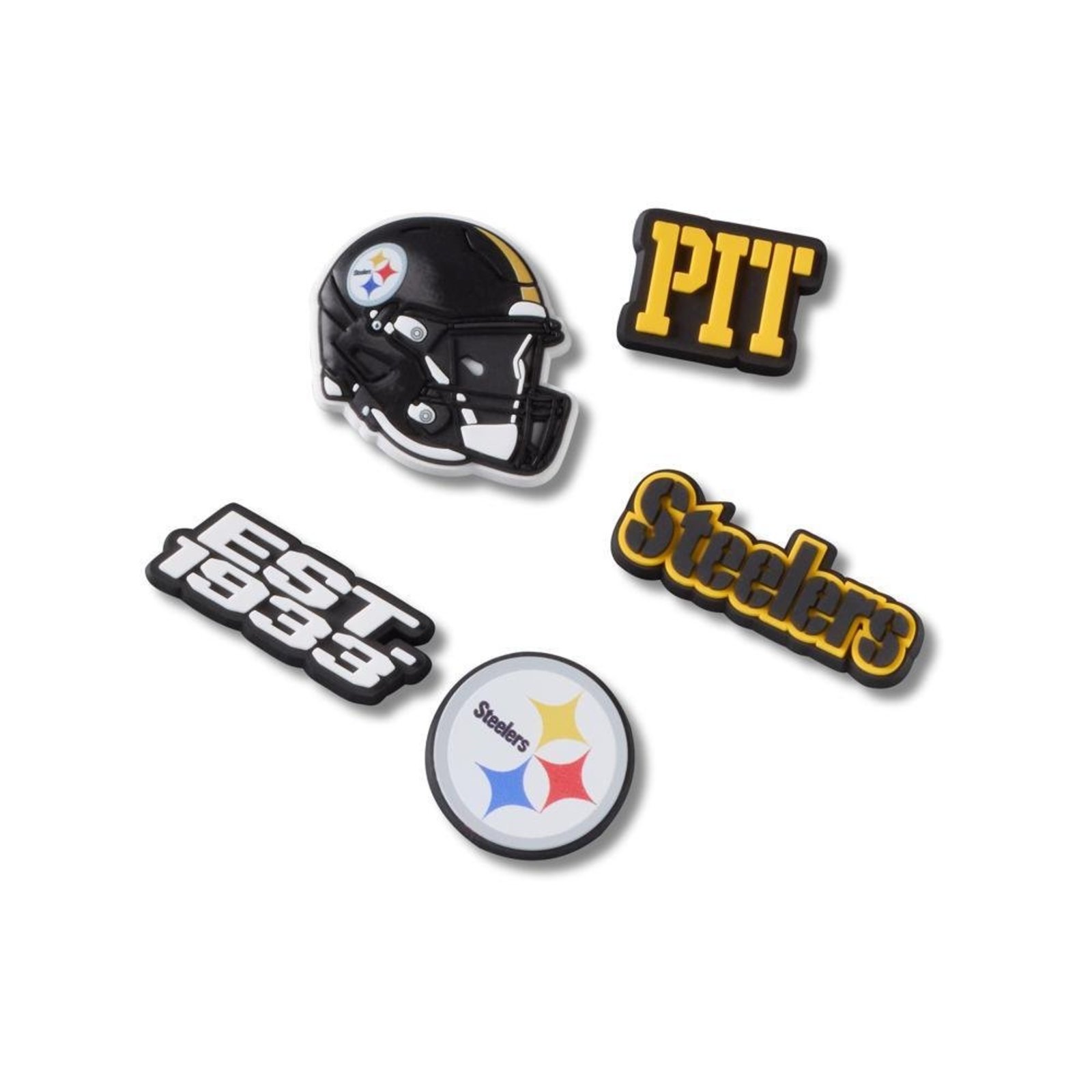 Infantil - Jibbitz™ NFL Pittsburgh Steelers Pack Com 5 Peças Única Unico
