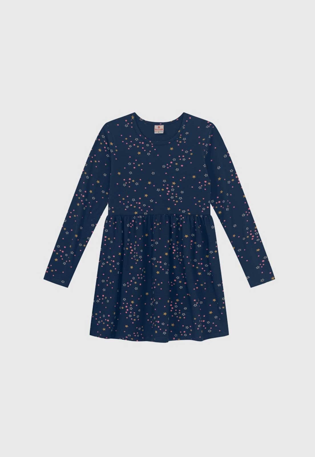 Infantil – Vestido Brandili Estrelas Azul Marinho