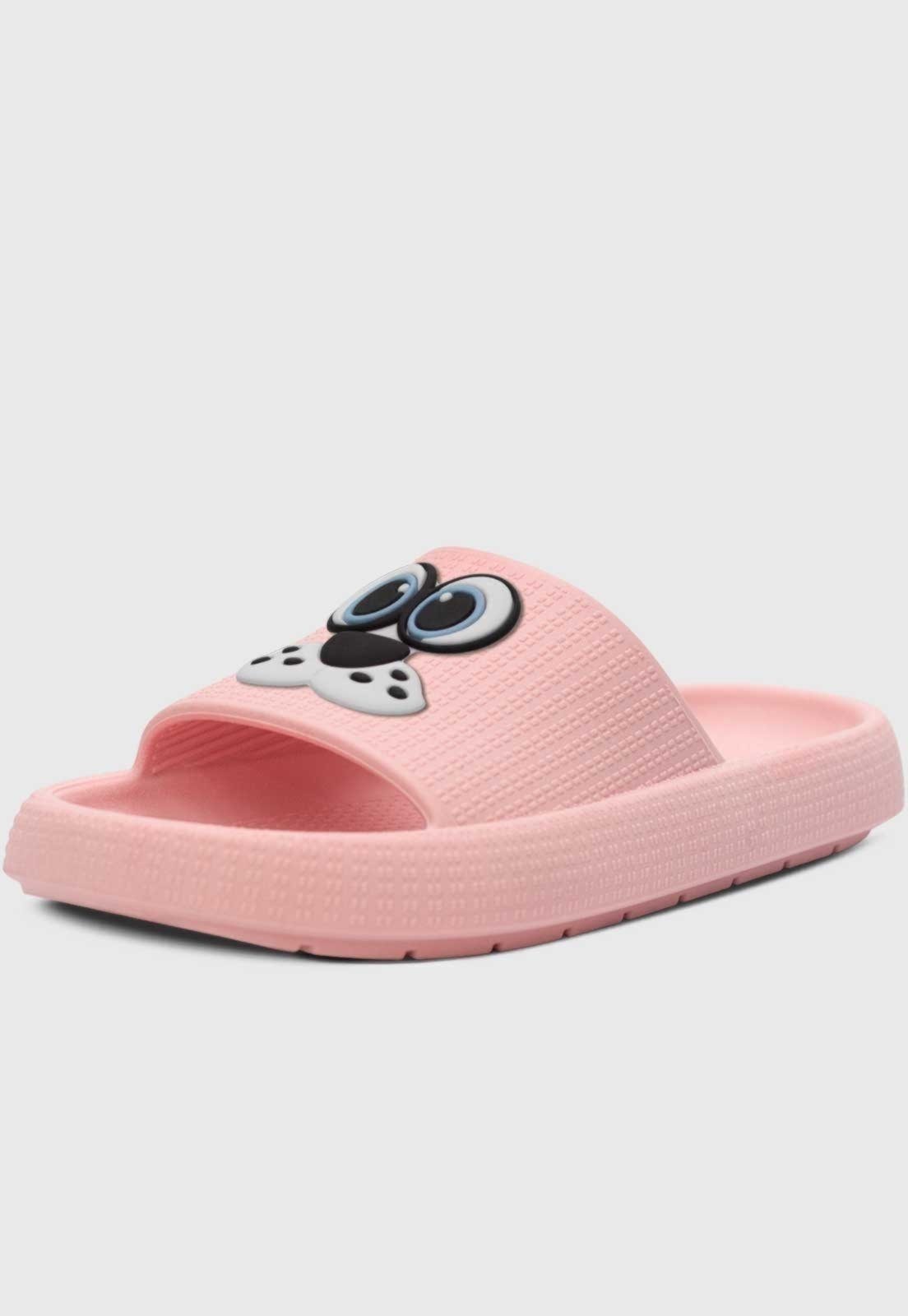 Infantil – Chinelo Estilo Nuvem Popidi Cachorro Rosa