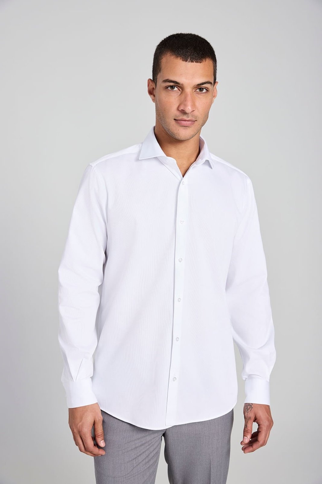 HIGHSTIL Camisa Social Slim Fit - Branco