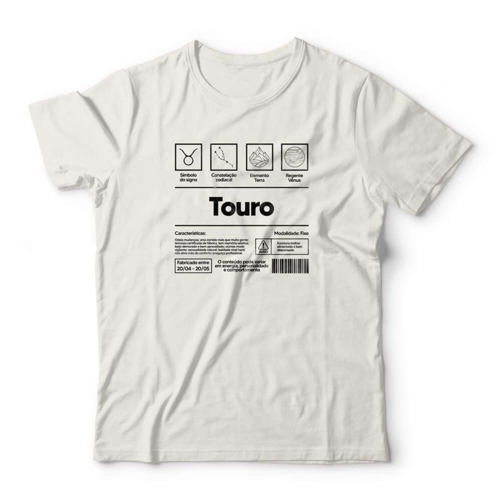 Camiseta Touro - Off White