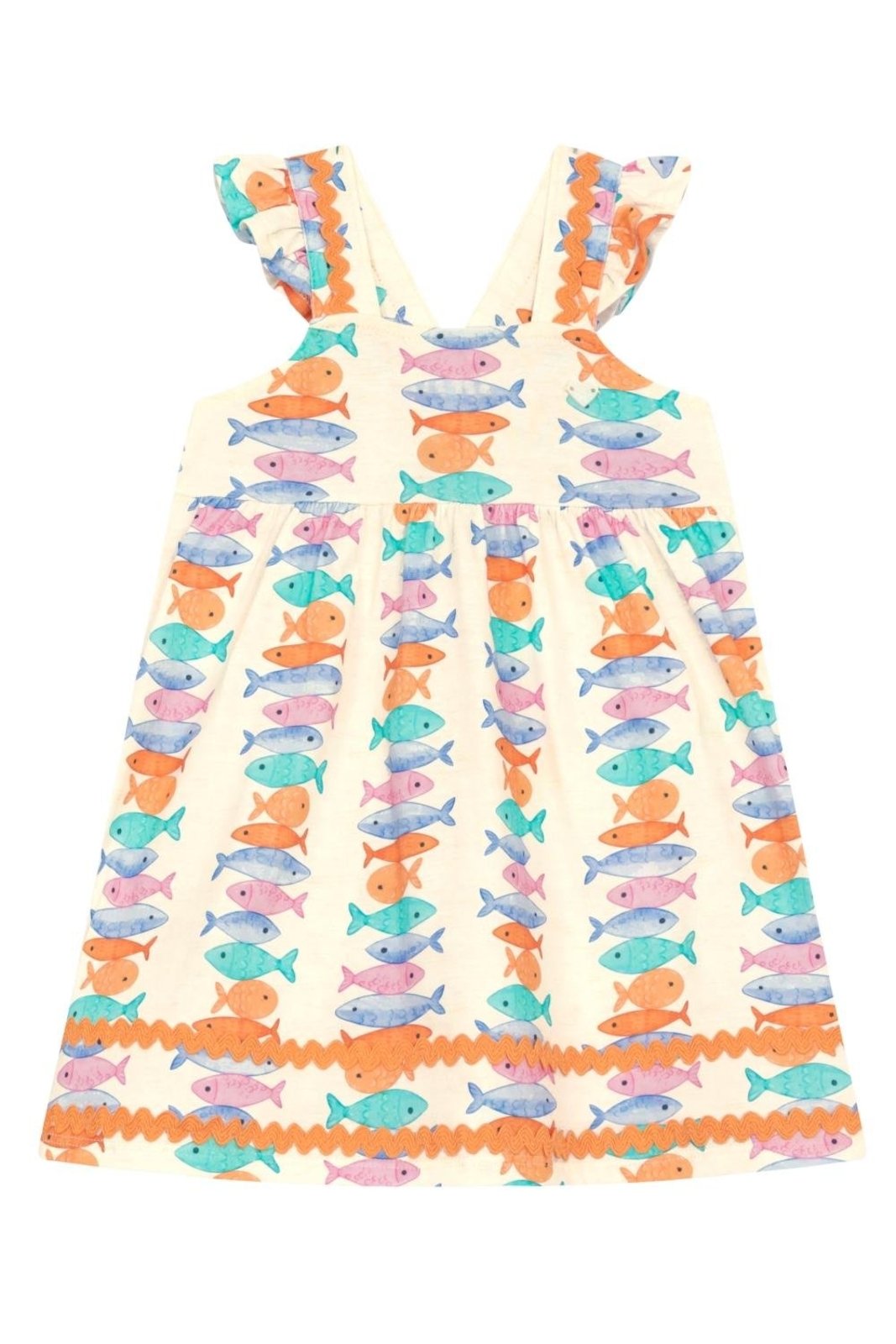 Infantil - Vestido menina em meia malha Brandili