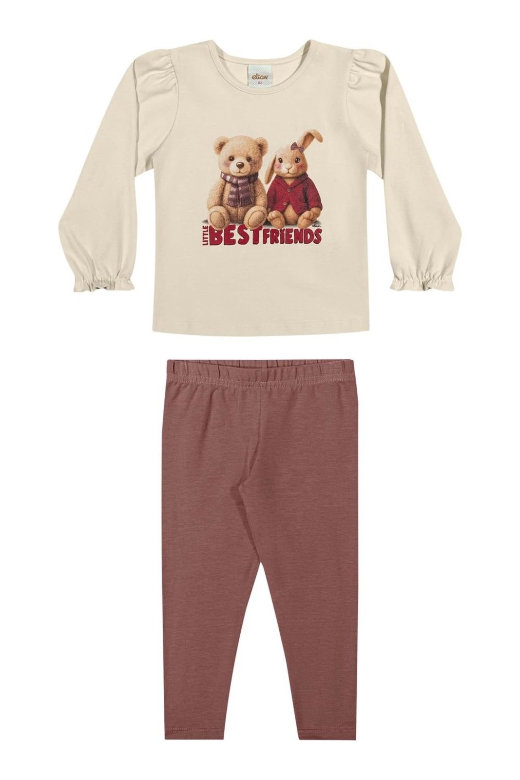 Infantil - Conjunto Menina Best Friends Elian Bege