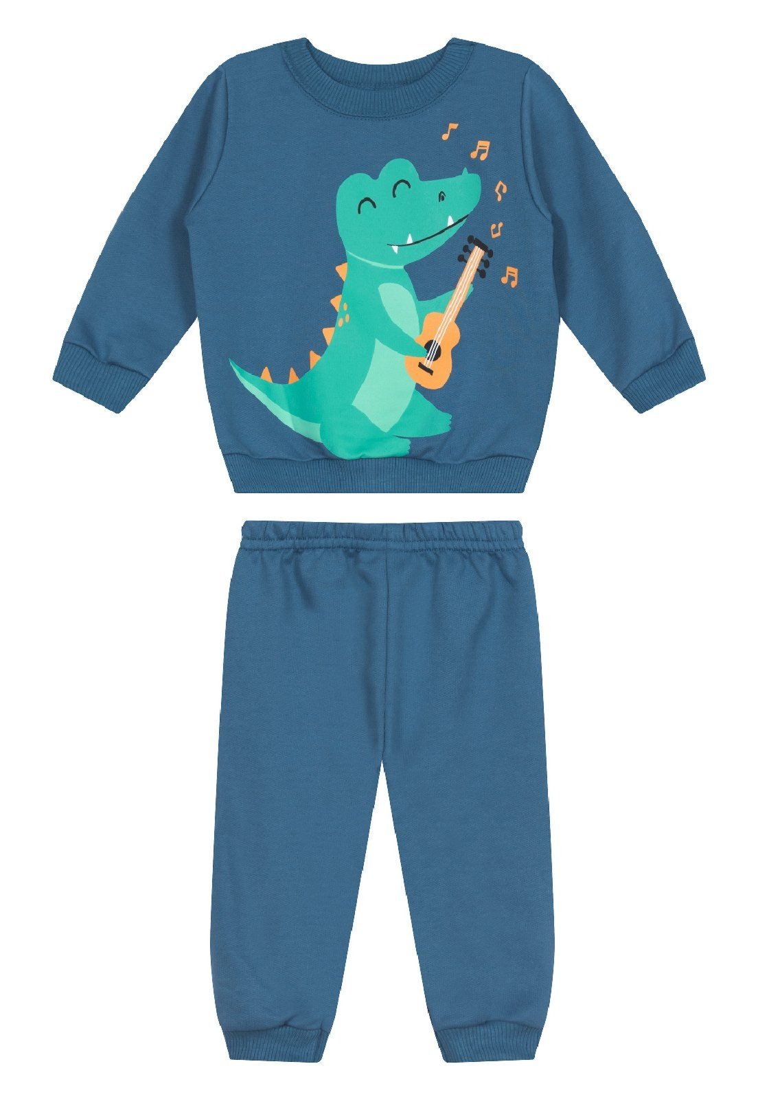 Infantil - Conjunto Menino de Blusão e Calça Guloseima Azul