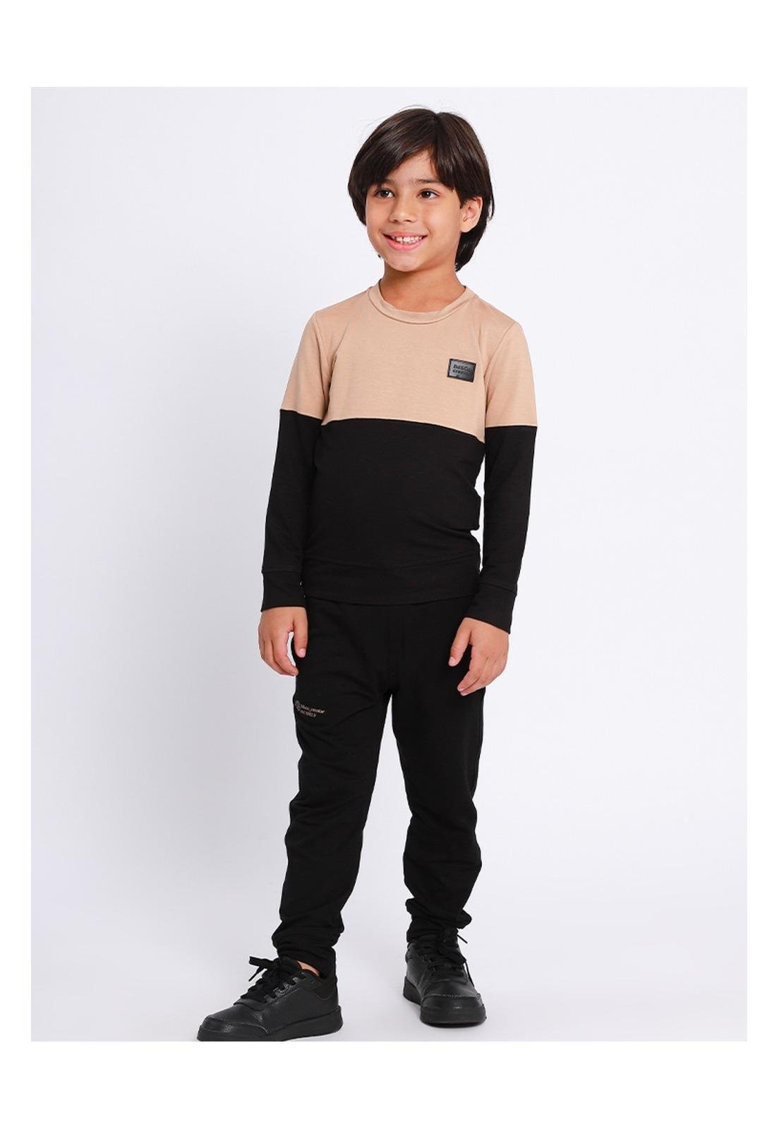 Infantil - Conjunto Menino Preto Banana Danger 10 Preto