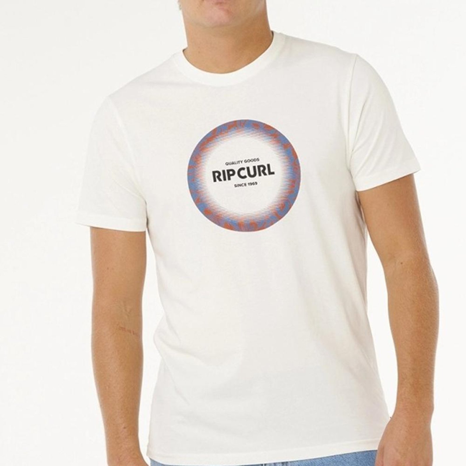 Camiseta Rip Curl Streamline Filter WT26 Masculina Bone