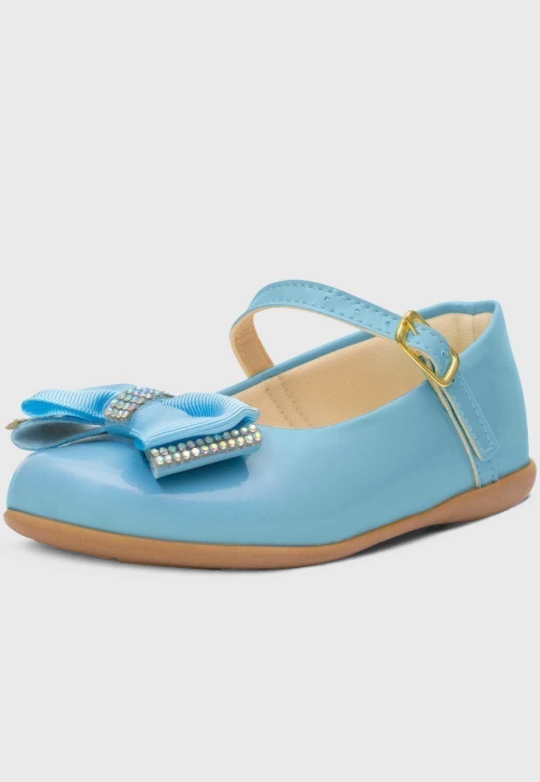 Infantil – Sapatilha Popidi Menina Laço Gorgurao Azul