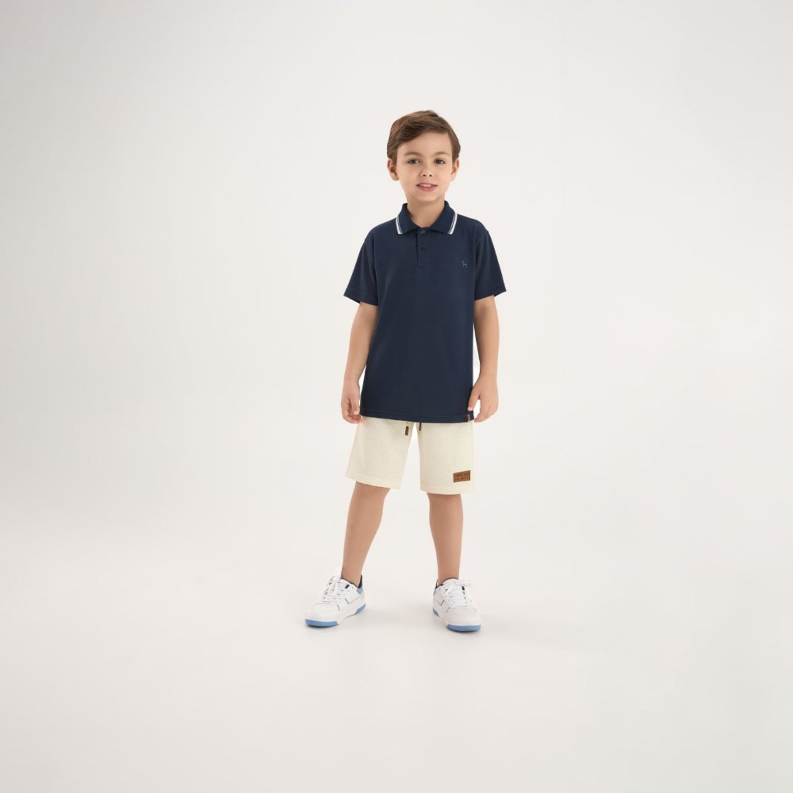 Infantil - Bermuda Natural Pulla Bulla Menino - 53863-68