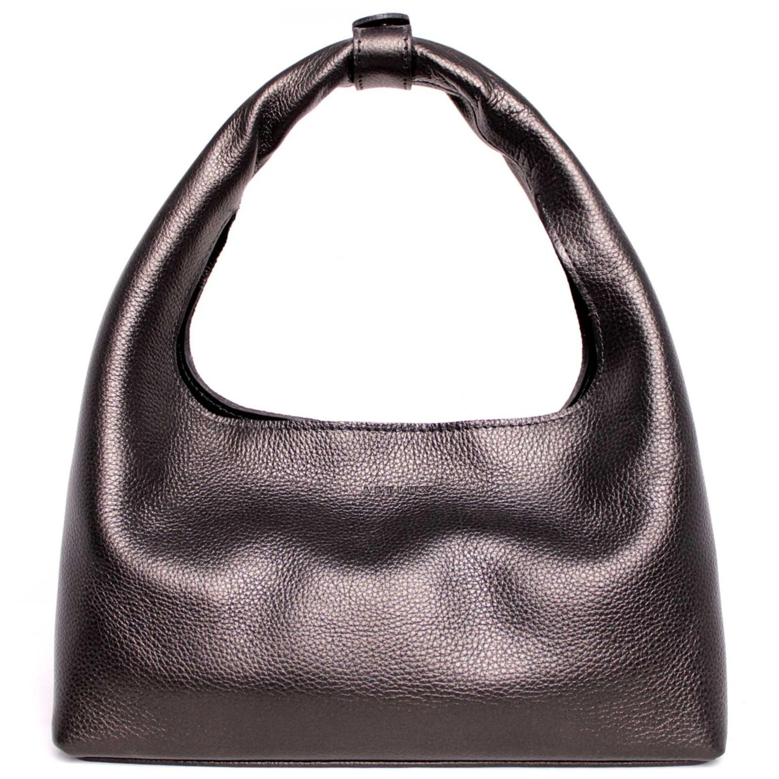 Vista 2 Bolsa Sack Bag em Couro Artlux SB-001 Ferro Pearly cinza Artlux cinza