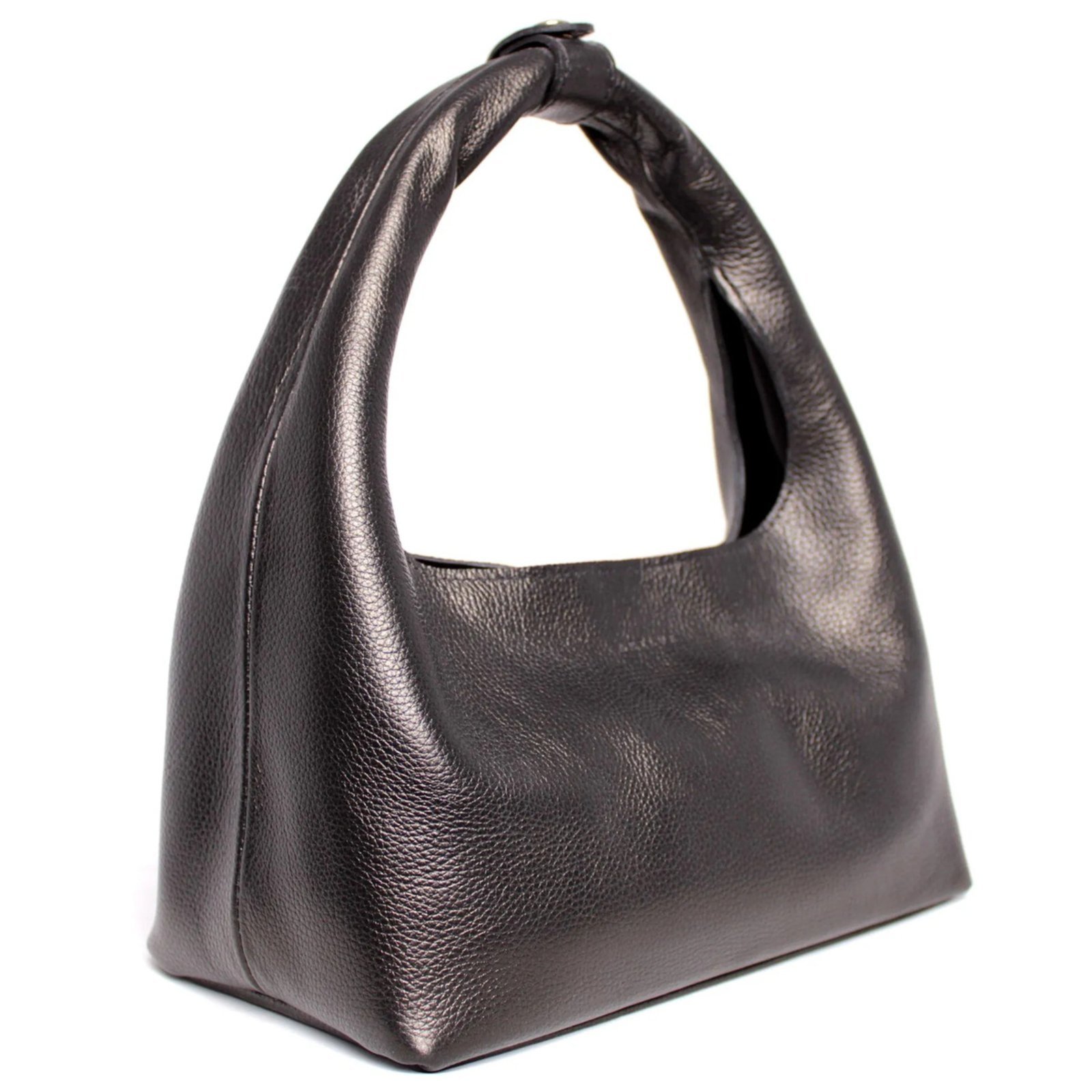Vista 3 Bolsa Sack Bag em Couro Artlux SB-001 Ferro Pearly cinza Artlux cinza
