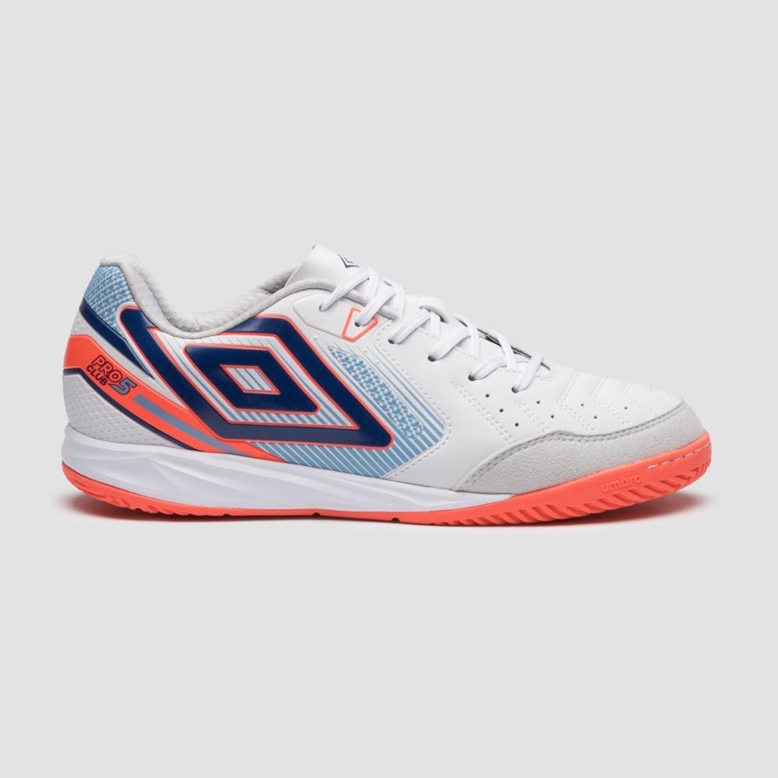 Chuteira Futsal Umbro Pro 5 Bump Club Incolor