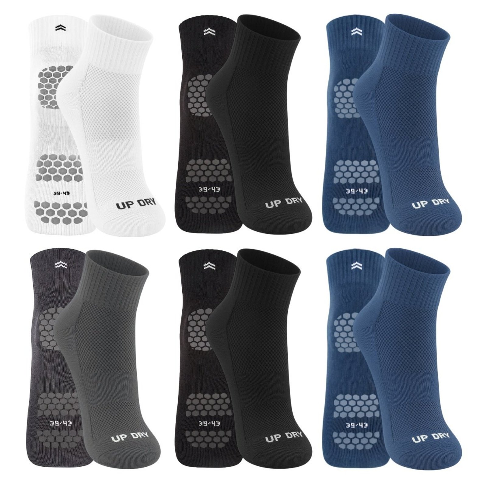 Kit 6 Pares de Meias QLC Sports Sortida