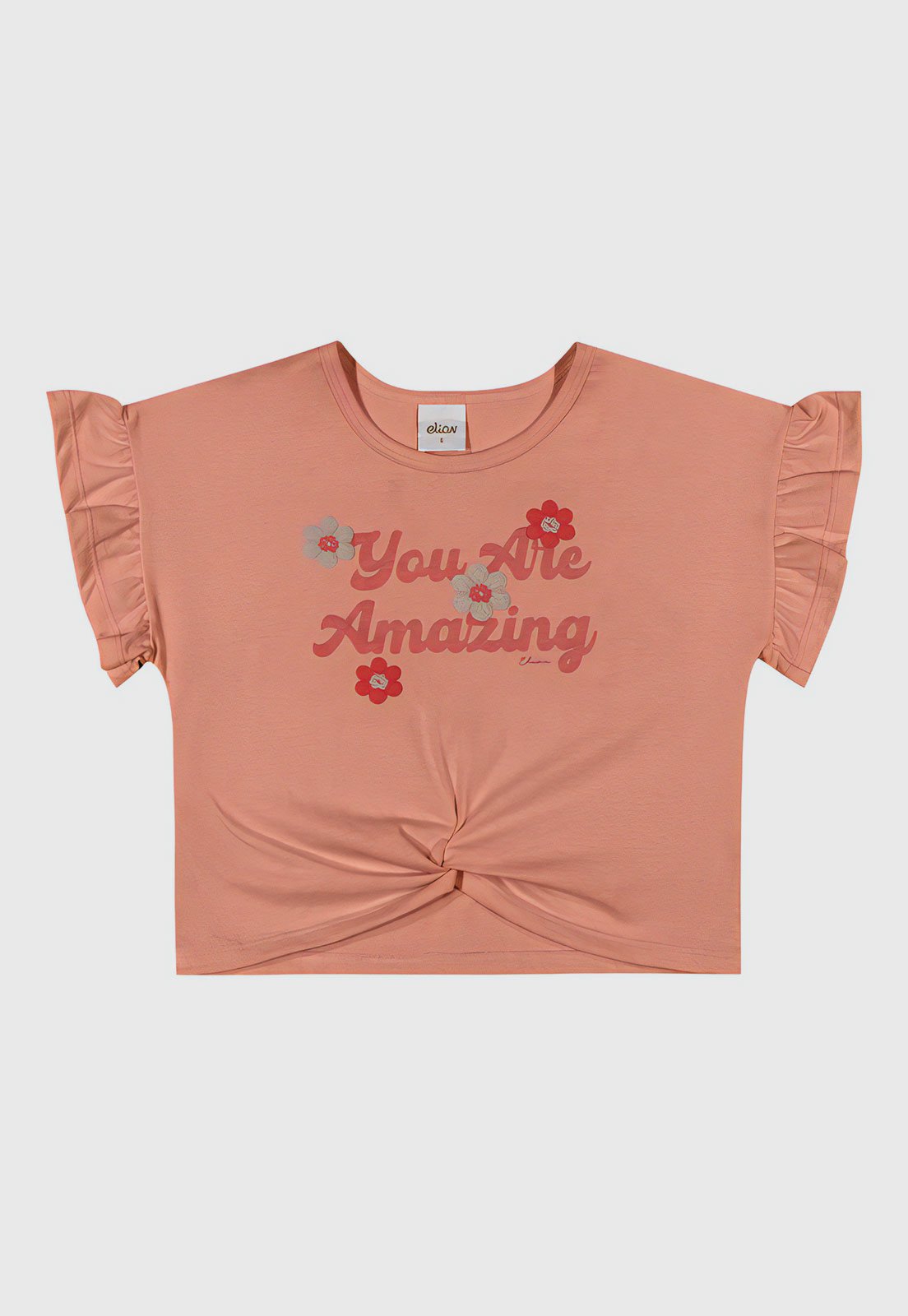 Vista 2 Infantil - Blusa Elian Full Print coral Elian coral