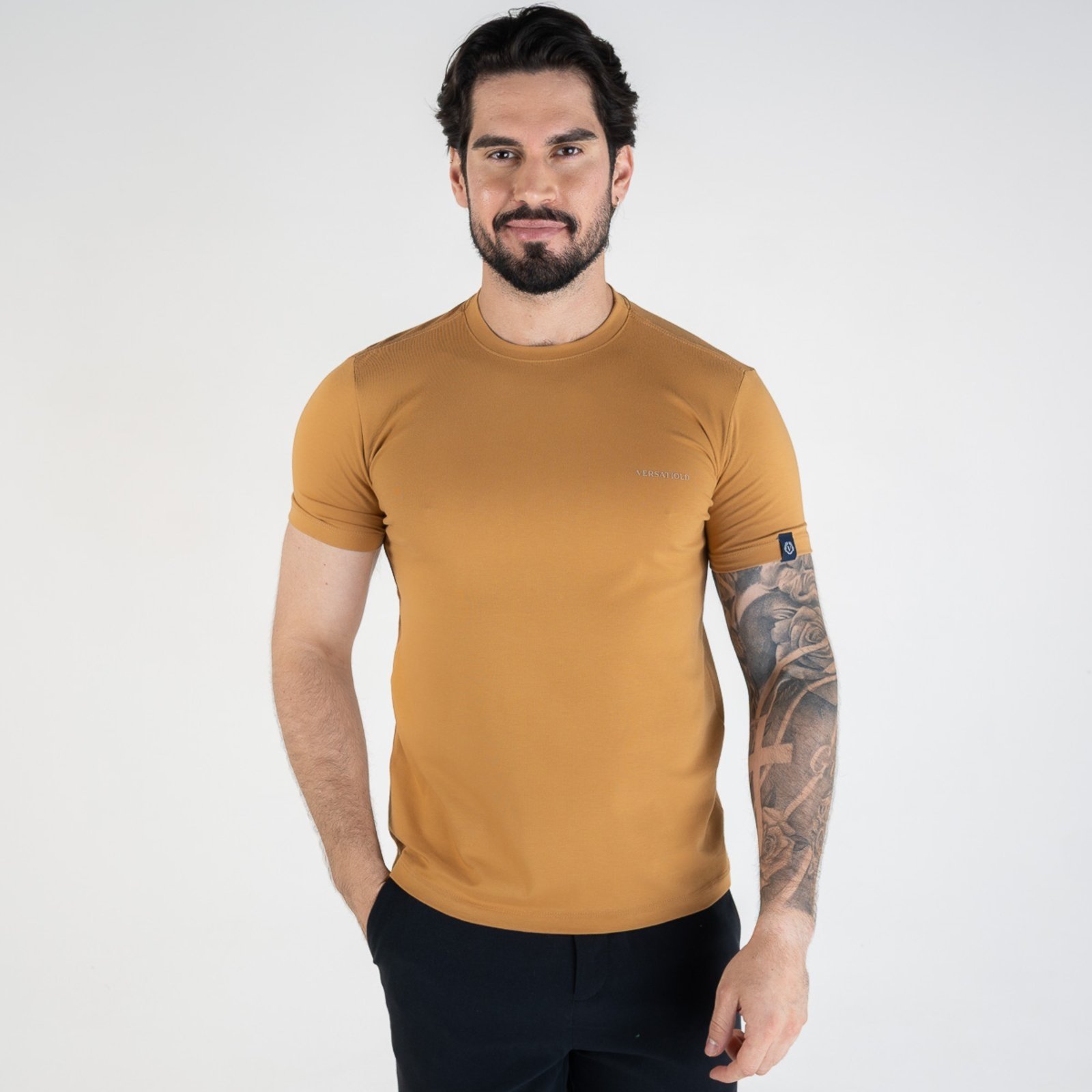 Camiseta Básica VersatiOld Pima Cotton Whisky