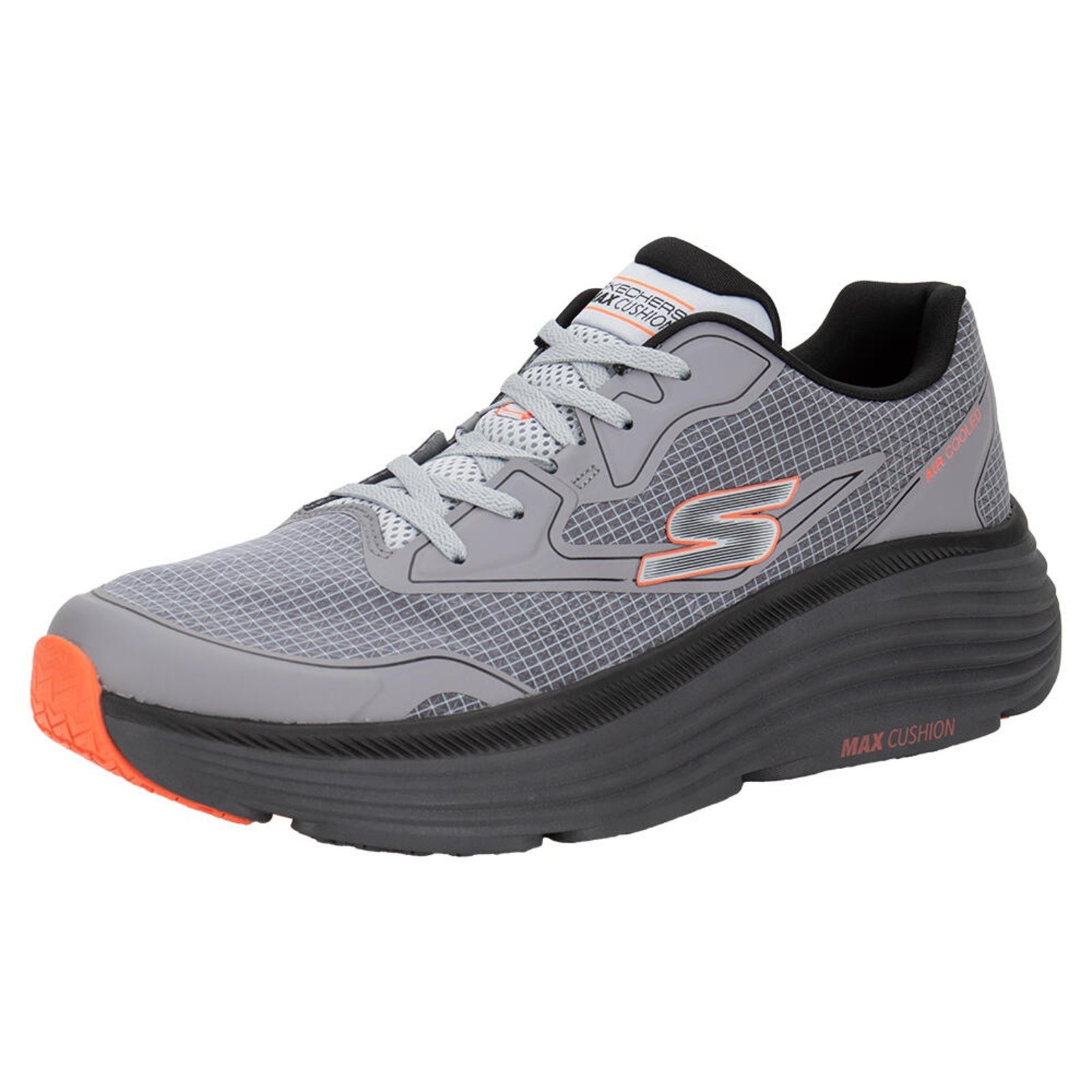 Tênis Masculino Max Cushioning Endeavour – Space Angle Skechers 220615 5670615 Cinza