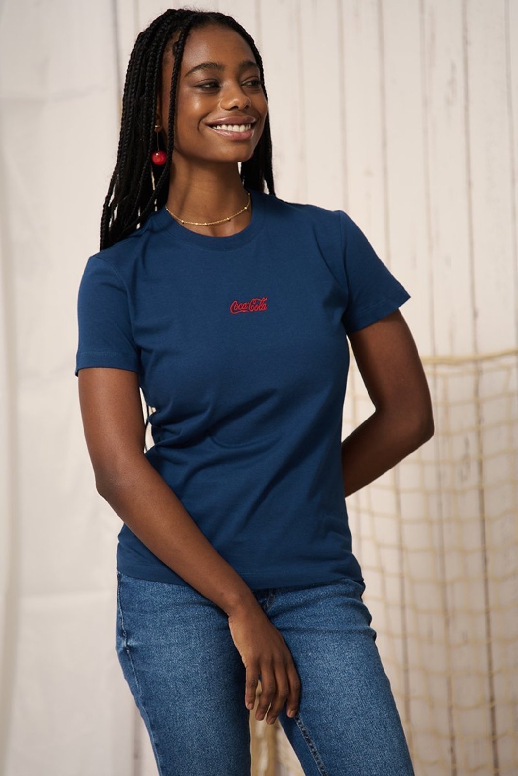 Camiseta Baby Look Coca-Cola