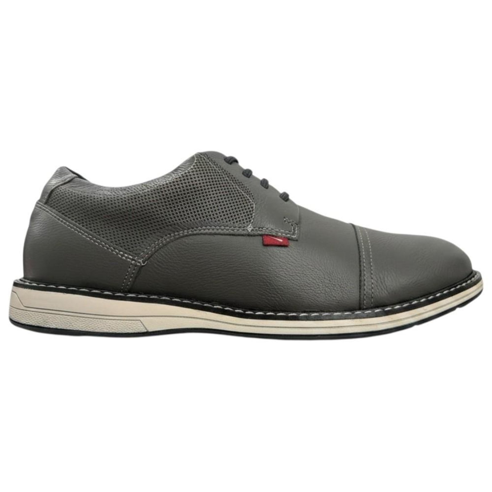 Sapato Social Ferracini Kingston Cinza Escuro Masculino Azul