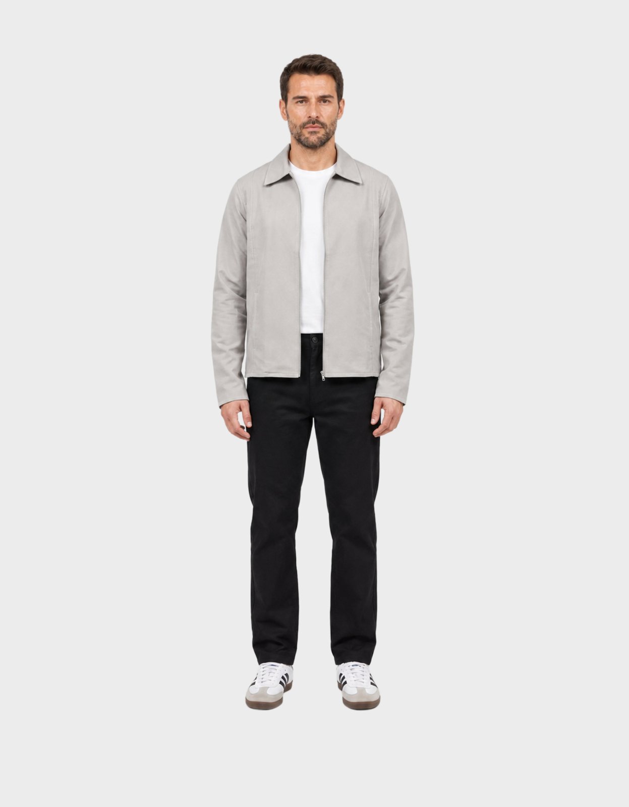 Jaqueta Masculina Pompier Em Nyton Com Forro Fino Cinza