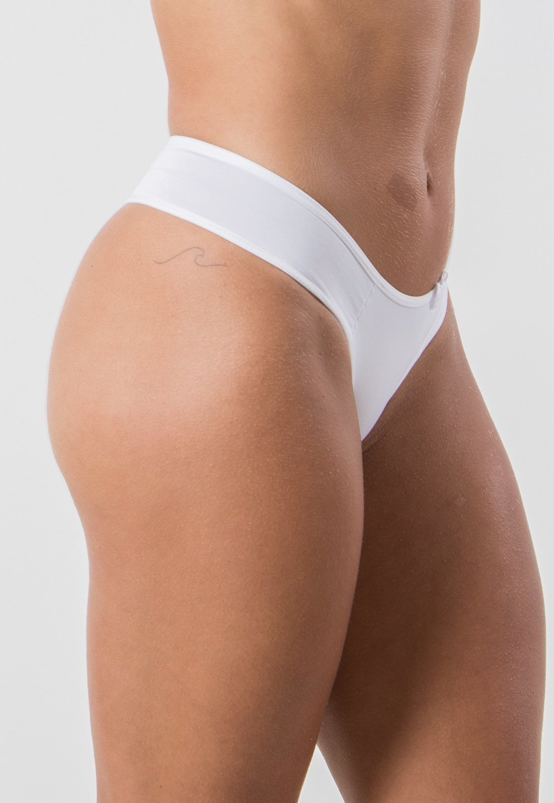Vista 3 Calcinha Fio Diluxo Tanga Branca branco Diluxo branco