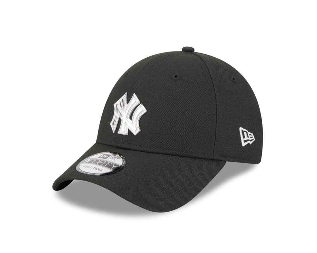 Bone New Era 9FORTY New York Yankees Preto