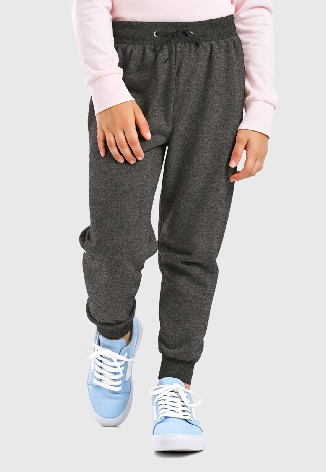 Infantil – Calça Moletom Menina Chumbo Benellys
