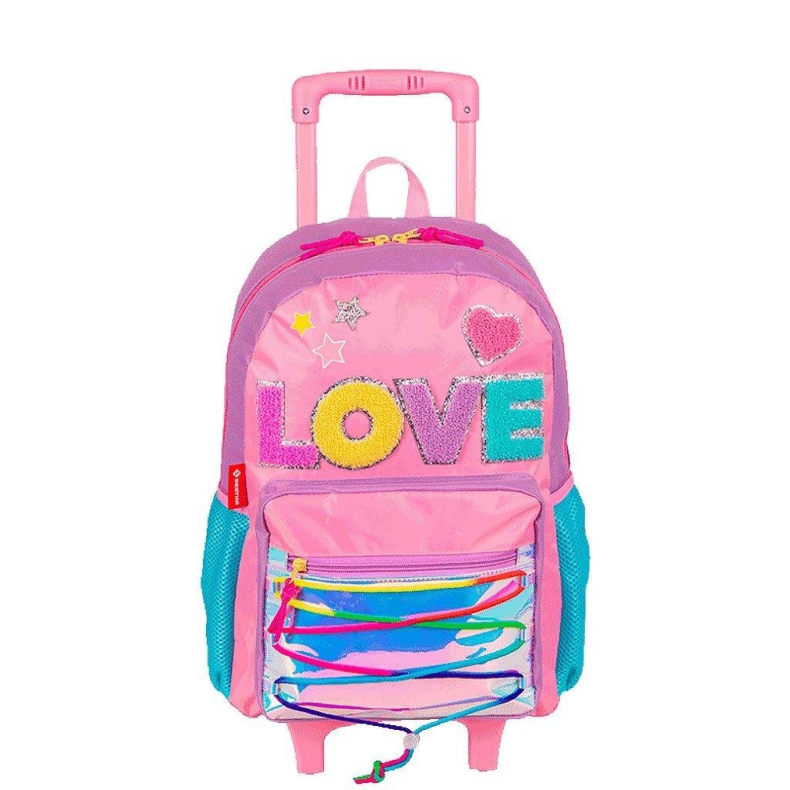 Infantil - Mochila Sestini G Colors Girls Colorido Love 19 Litros Rosa