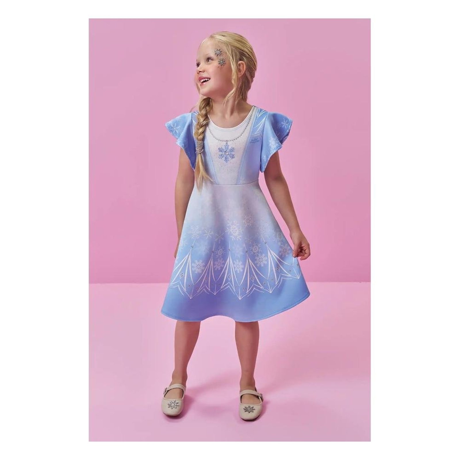 Infantil - Vestido Menina Azul Kukiê 10 Unico