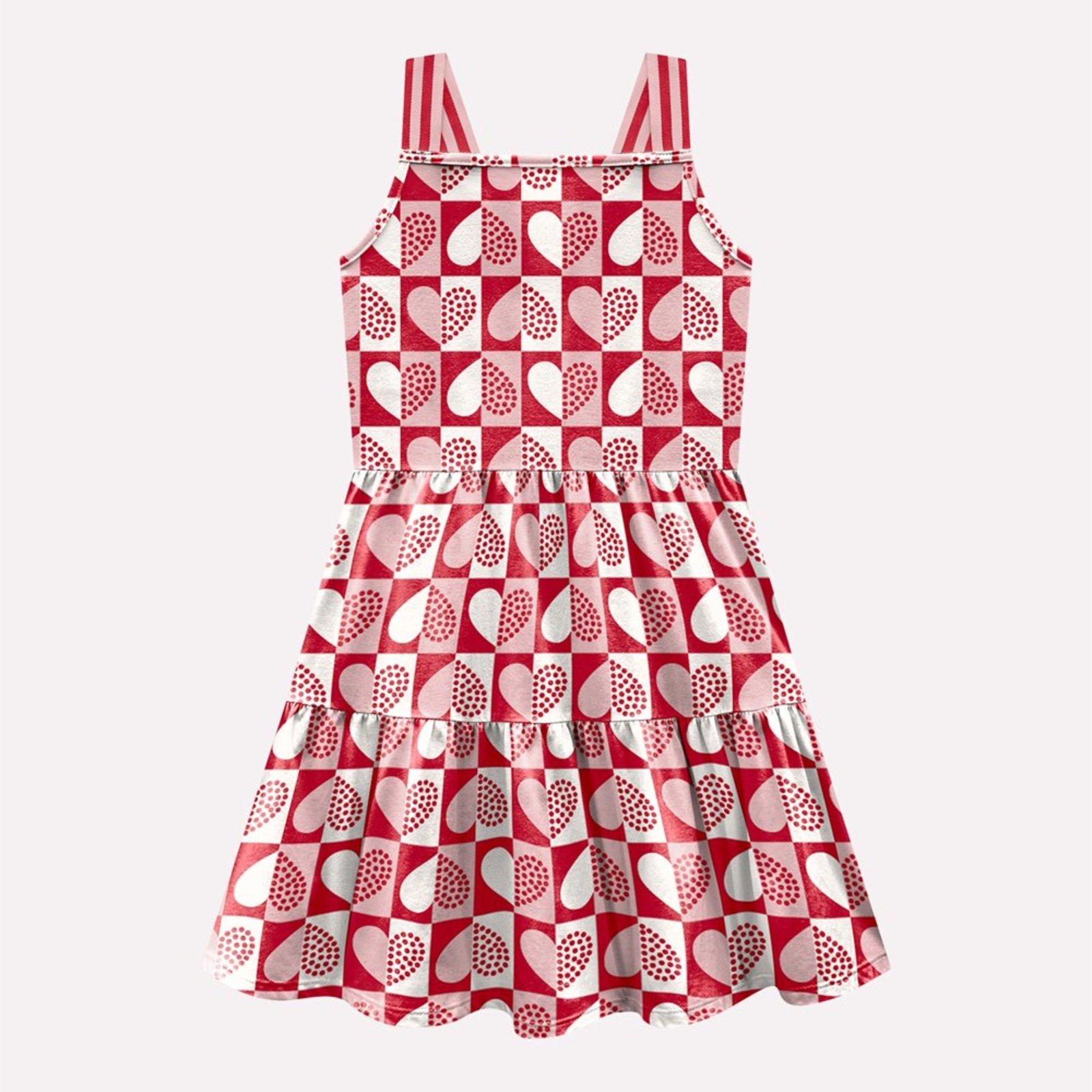 Infantil - Vestido Menina Corações Kyly