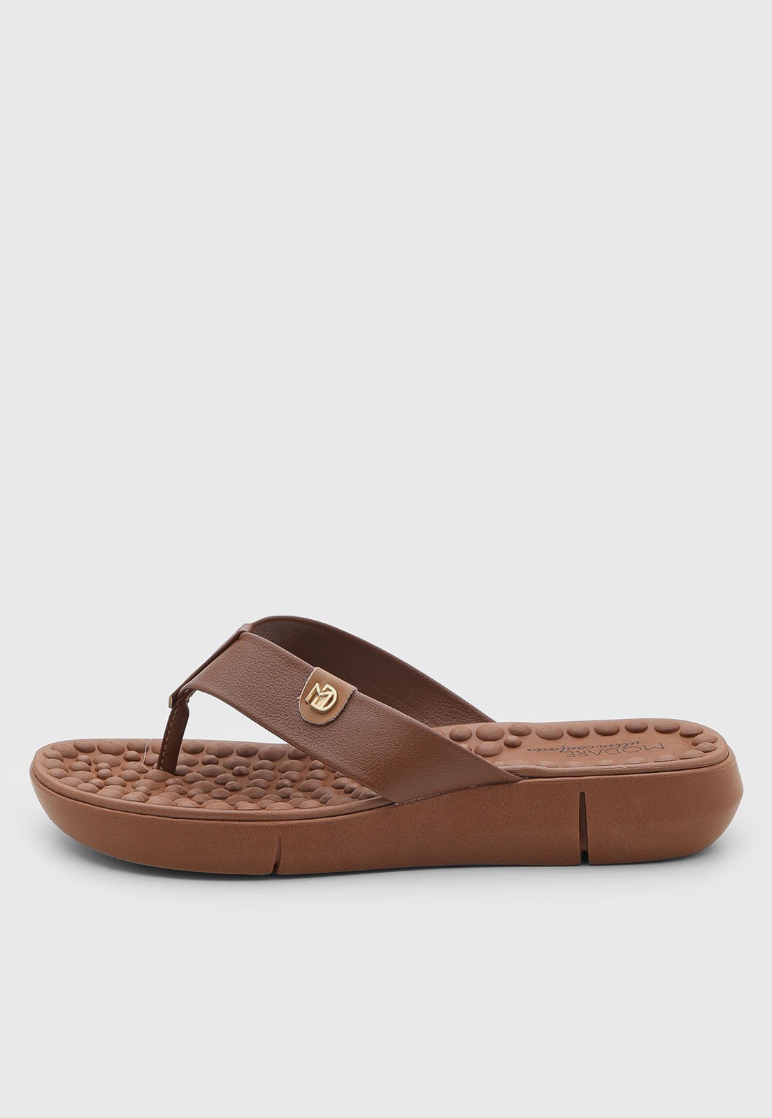 Chinelo Feminino Modare Logo Marrom