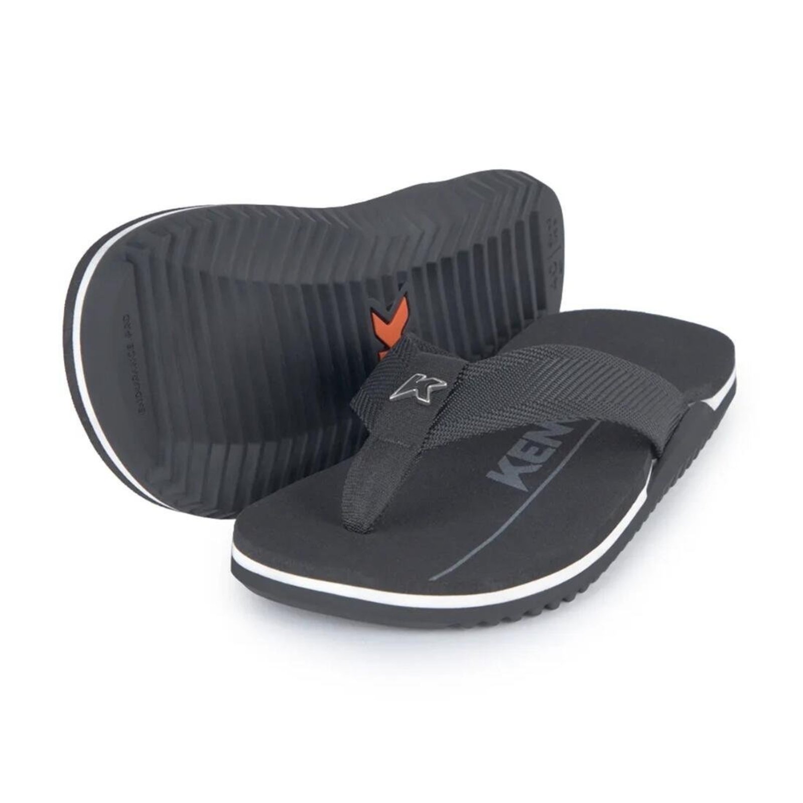 Chinelo Kenner Nk6 Pro Preto e Branco