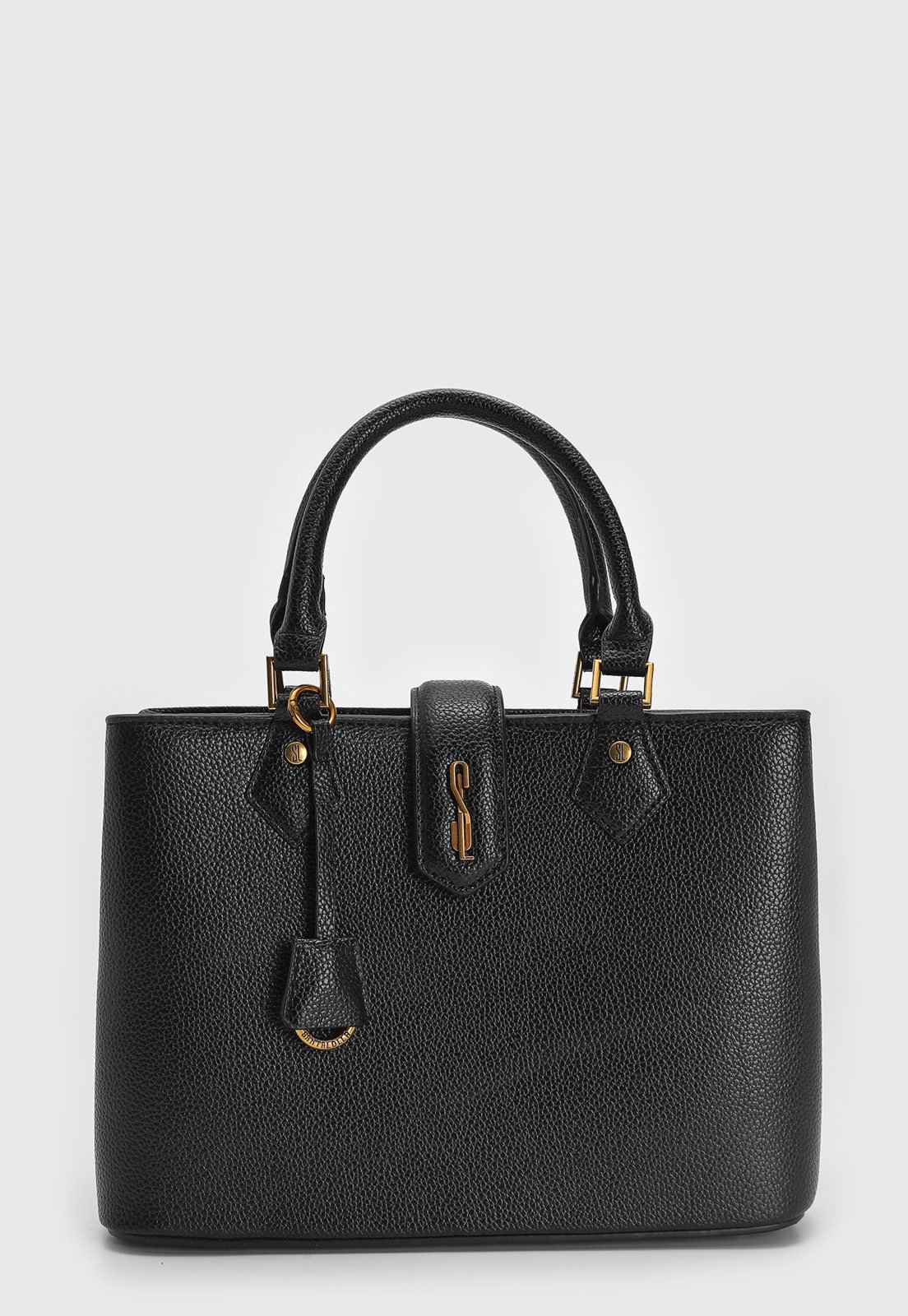 Bolsa Grande Feminina Santa Lolla Estruturada Preta