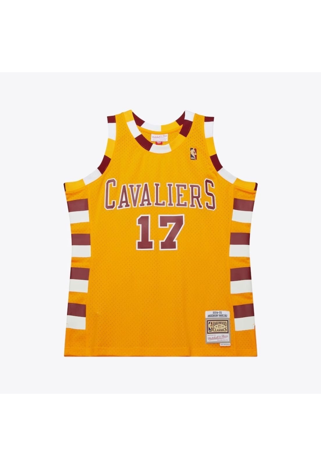 Regata Mitchell & Ness NBA Hardwood Classics Swingman Jersey Cleveland Cavaliers 2004/05 Anderson Varejão Amarela