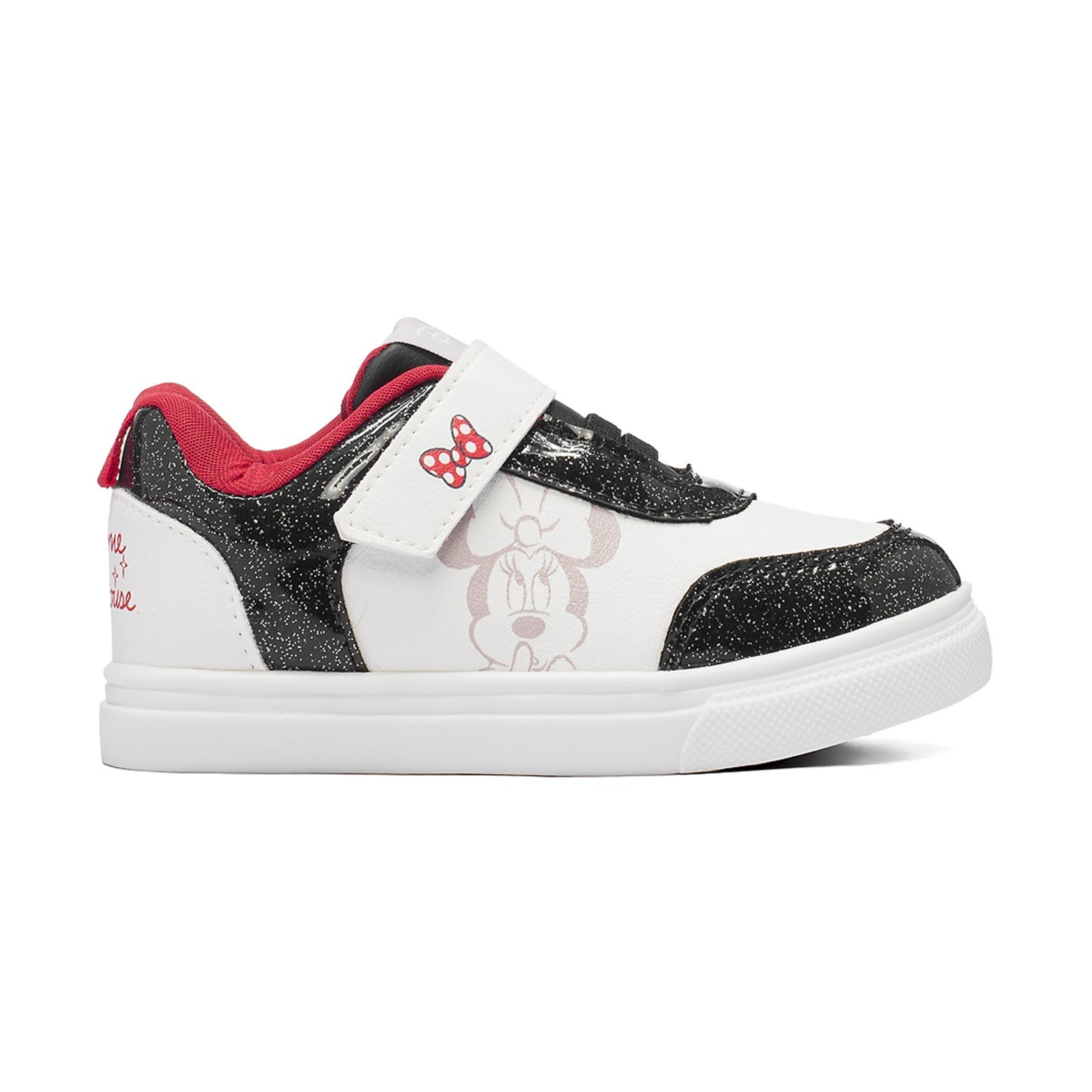 Vista 2 Infantil - Tênis Feminino Minnie Mouse Disney Menina Casual Confortável Funfy branco